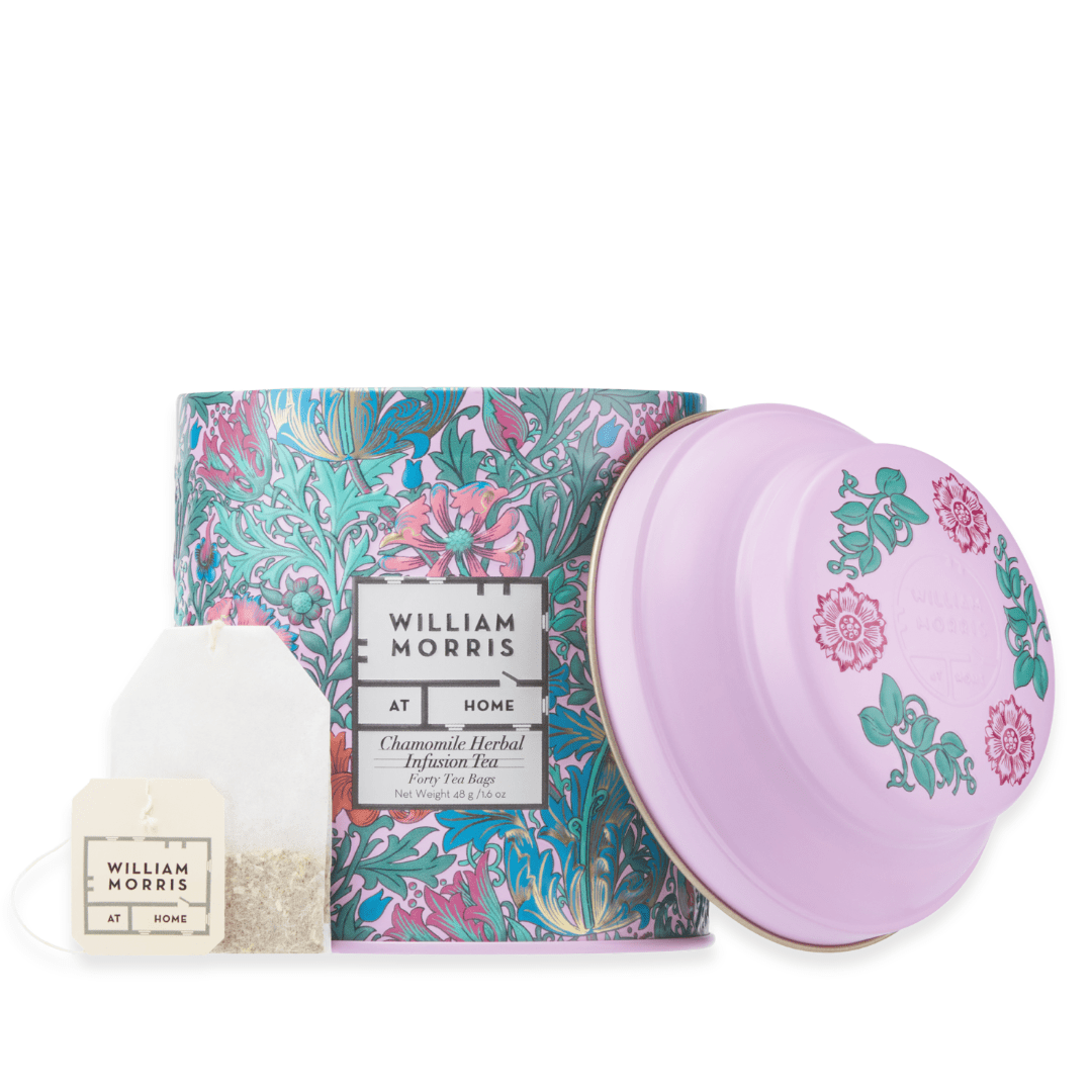 William Morris At Home Chamomile, Tin of 40x Tea Bags - RUTHERFORD & Co