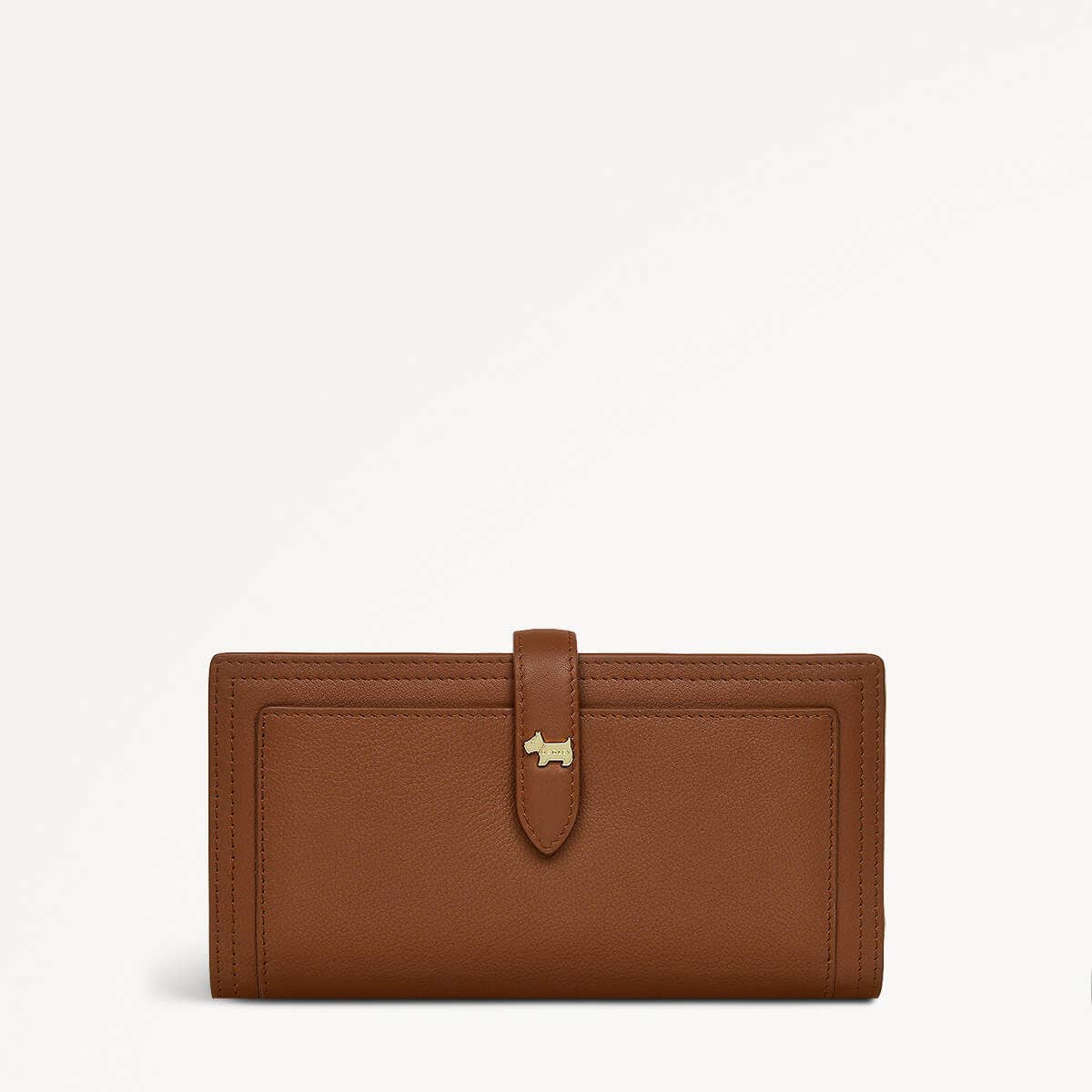 Willis Street Leather Large Bifold Purse in Saddle - RUTHERFORD & Co
