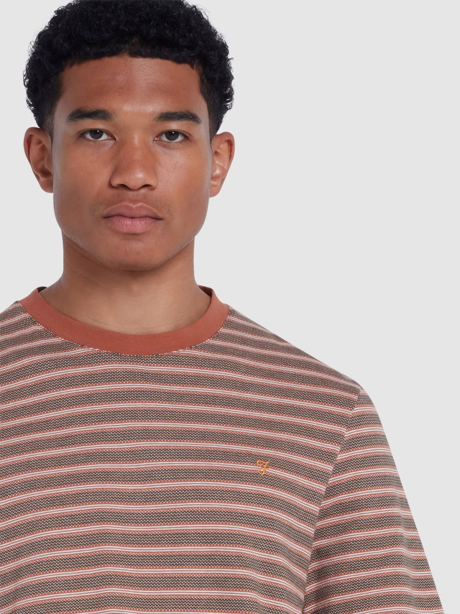 Wilmot Regular Fit Striped T-Shirt - RUTHERFORD & Co