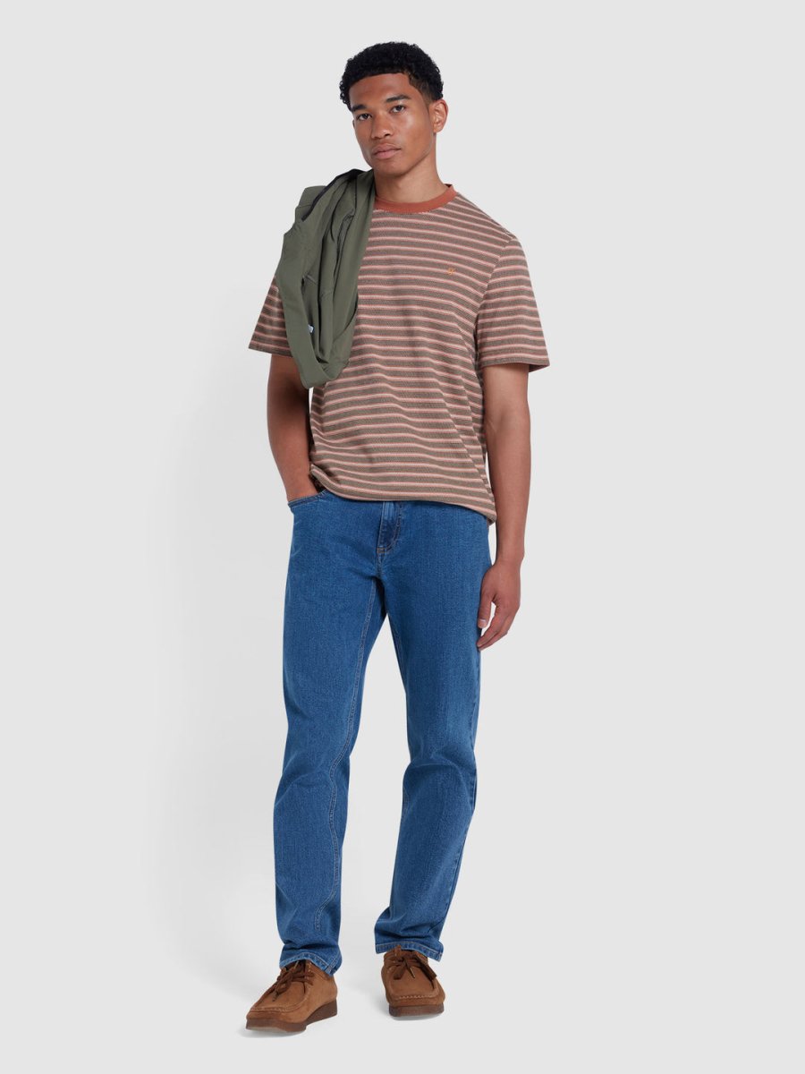 Wilmot Regular Fit Striped T-Shirt - RUTHERFORD & Co