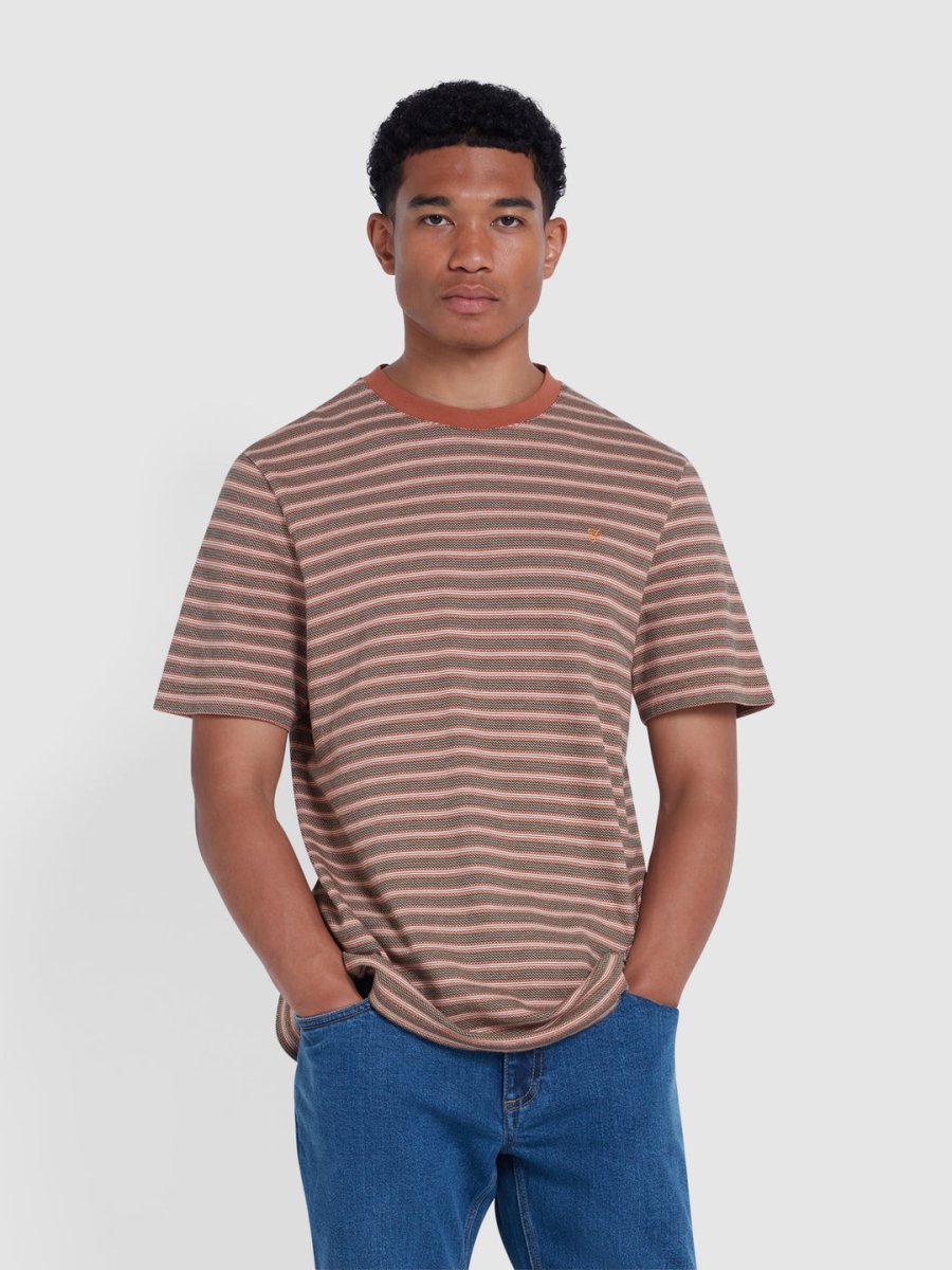 Wilmot Regular Fit Striped T-Shirt - RUTHERFORD & Co