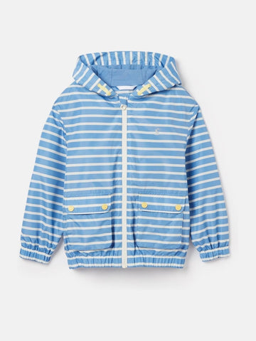 Windbreaker Blue/White Waterproof Raincoat - RUTHERFORD & Co