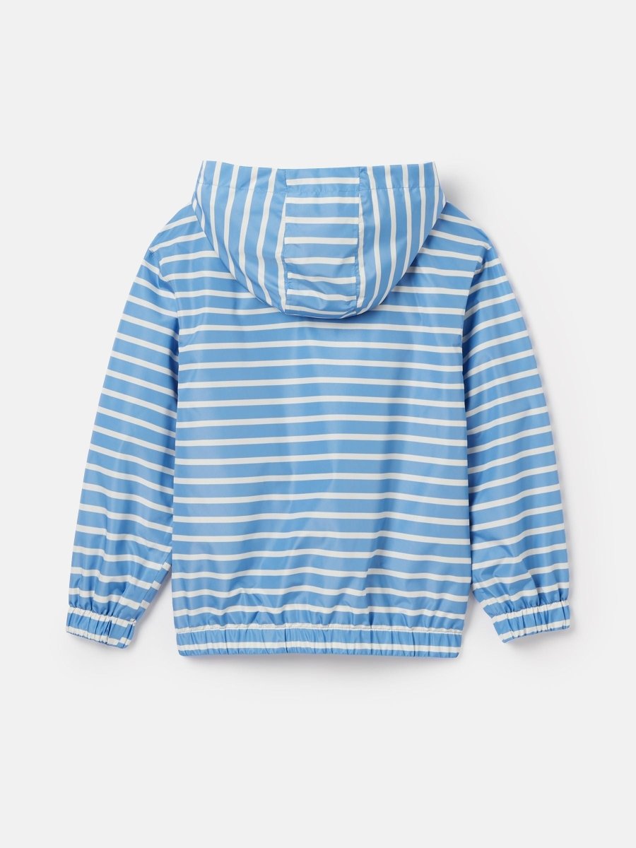 Windbreaker Blue/White Waterproof Raincoat - RUTHERFORD & Co