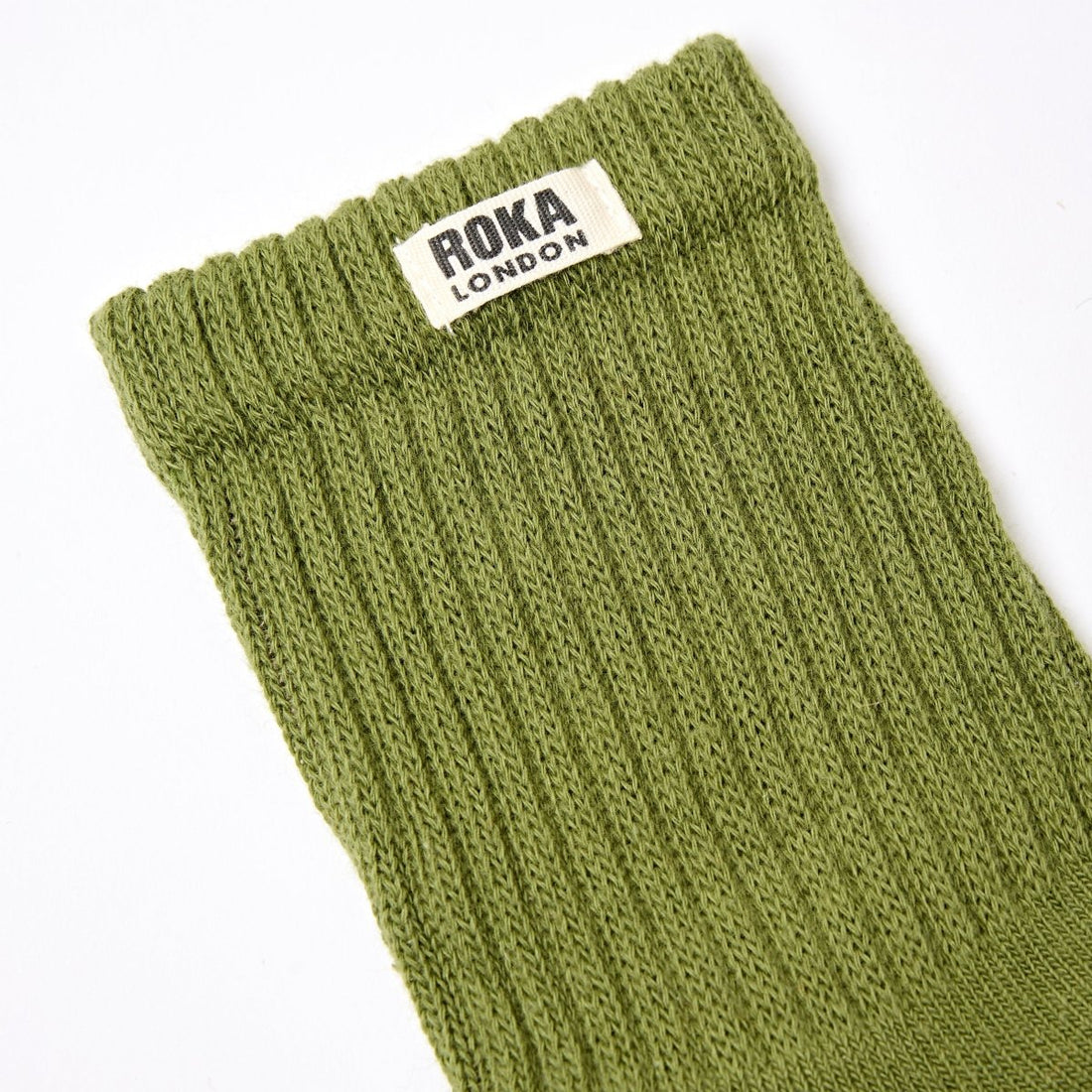 Windsor Crew Socks for Men in Avocado - RUTHERFORD & Co