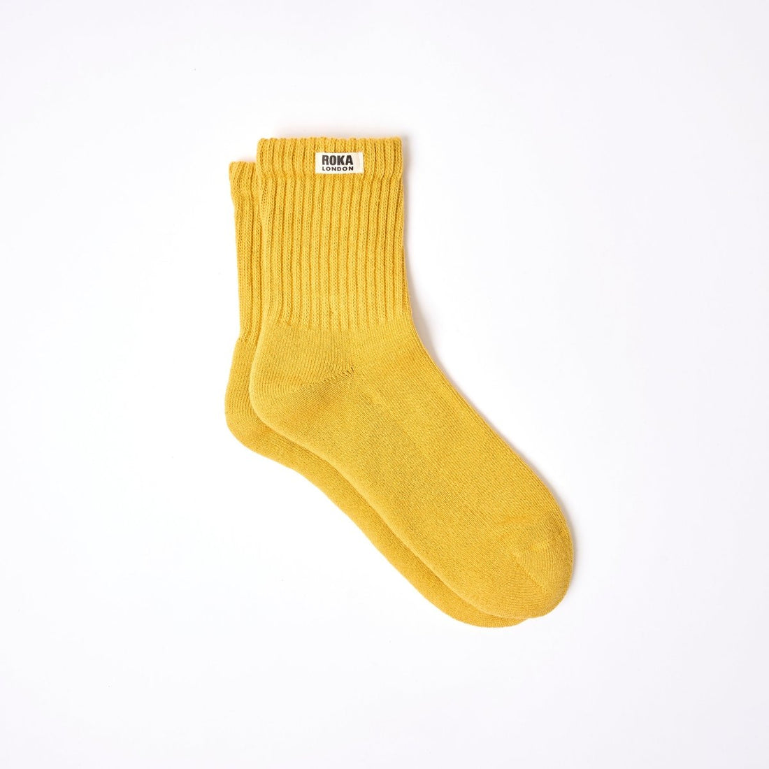 Windsor Crew Socks for Men in Corn - RUTHERFORD & Co