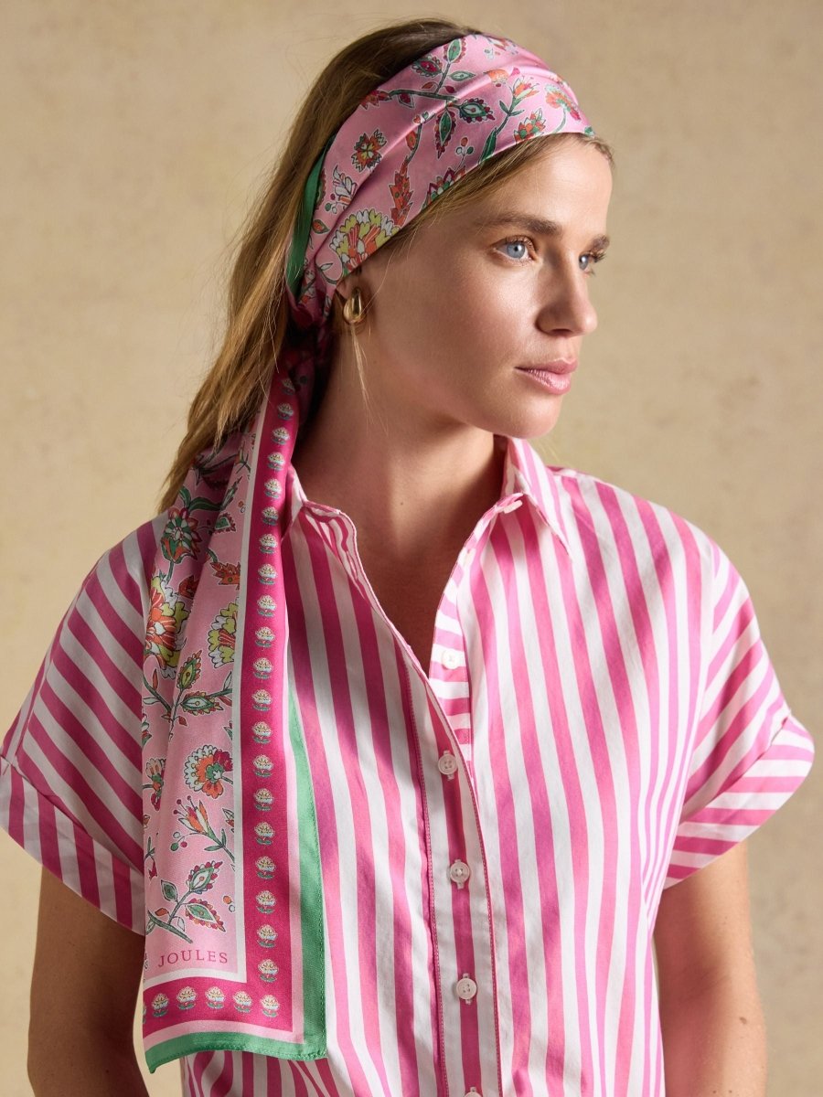 Windsor Pink Silk Scarf - RUTHERFORD & Co