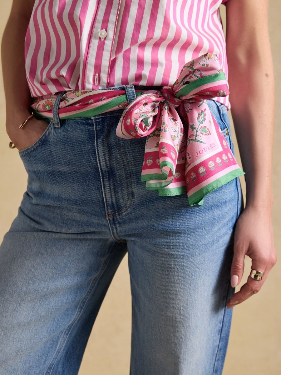 Windsor Pink Silk Scarf - RUTHERFORD & Co