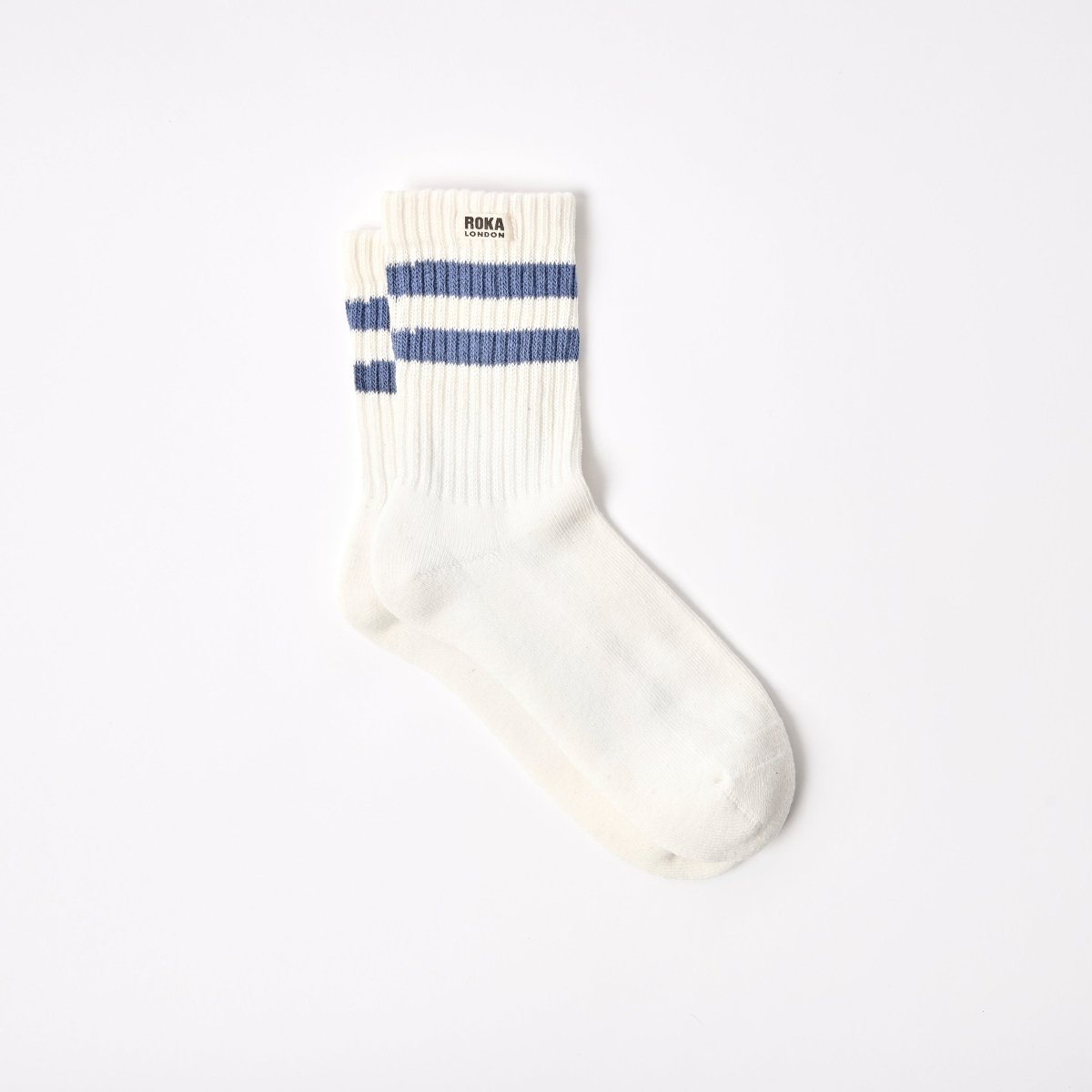 Windsor Stripe Crew Socks for Men - RUTHERFORD & Co