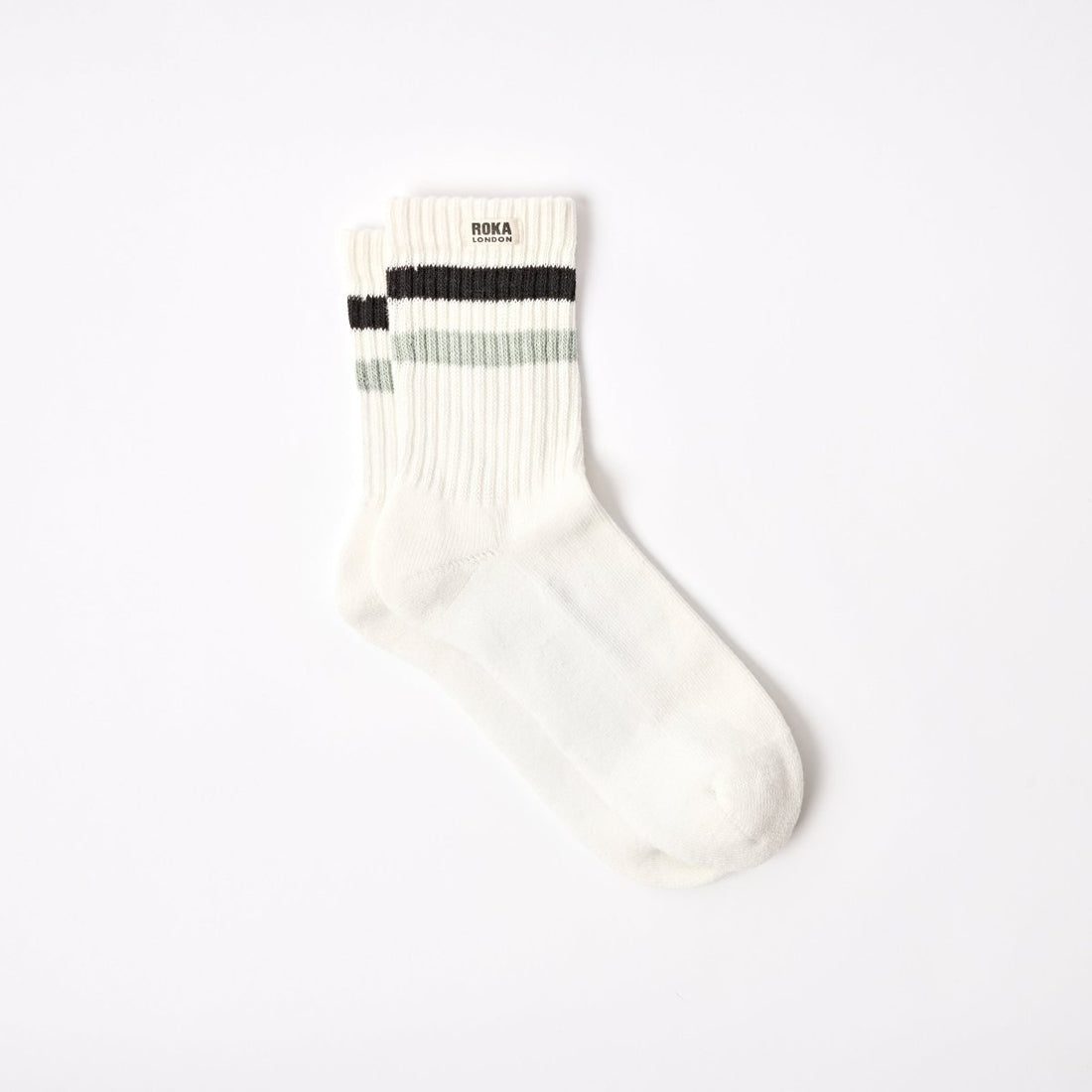 Windsor Stripe Crew Socks for Men - RUTHERFORD & Co