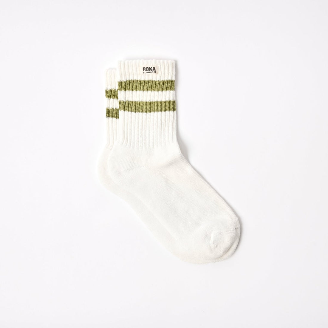 Windsor Stripe Crew Socks for Men - RUTHERFORD & Co