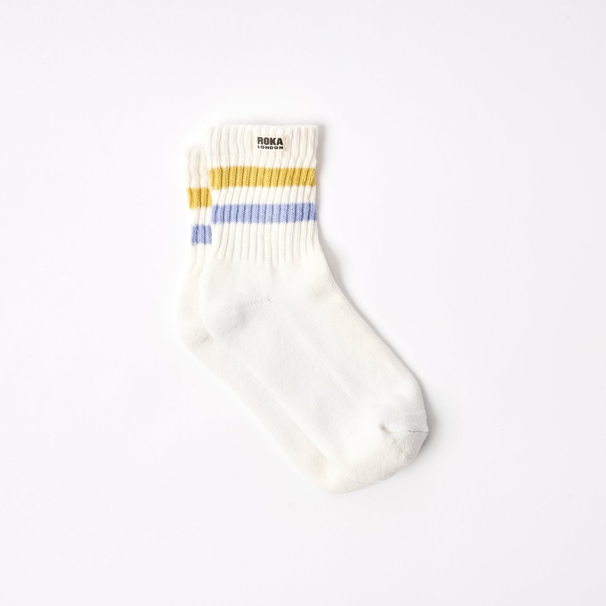 Windsor Stripe Crew Socks for Women - RUTHERFORD & Co