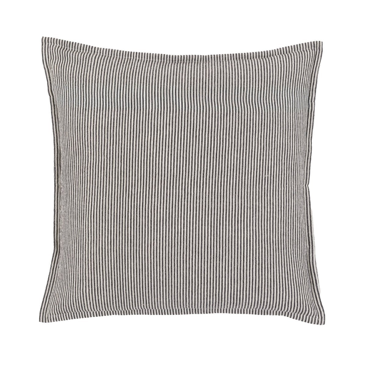 Windsor Woven Stripe Pf Cushion Ink Blue 45x45 - RUTHERFORD & Co
