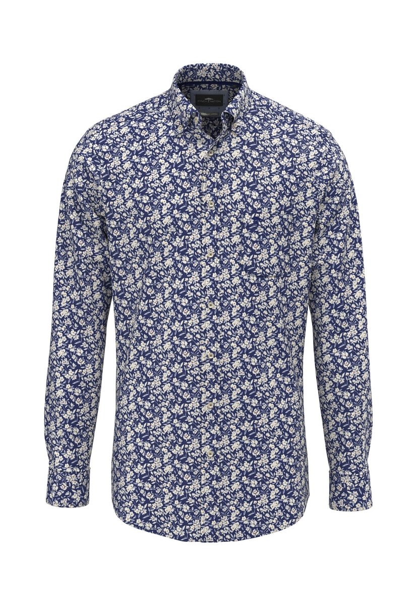 Winter Flower Print, Button Down Shirt - RUTHERFORD & Co