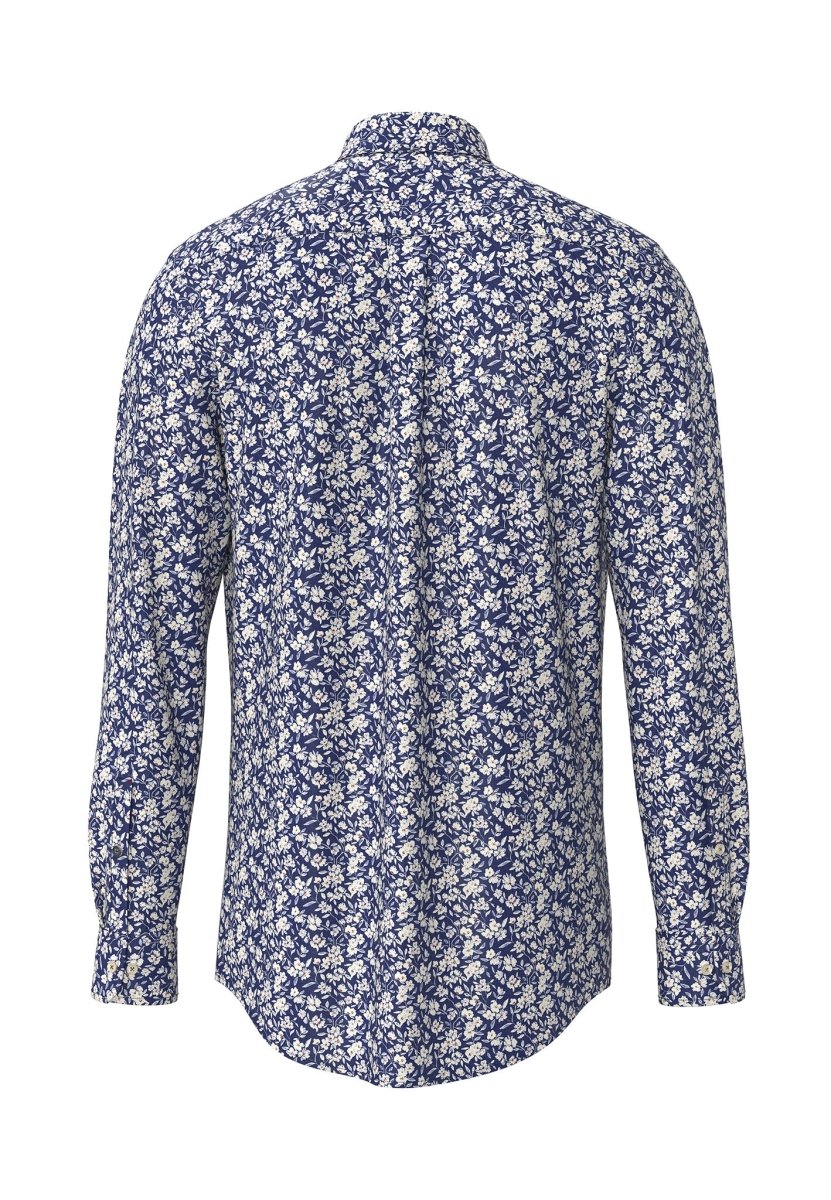 Winter Flower Print, Button Down Shirt - RUTHERFORD & Co