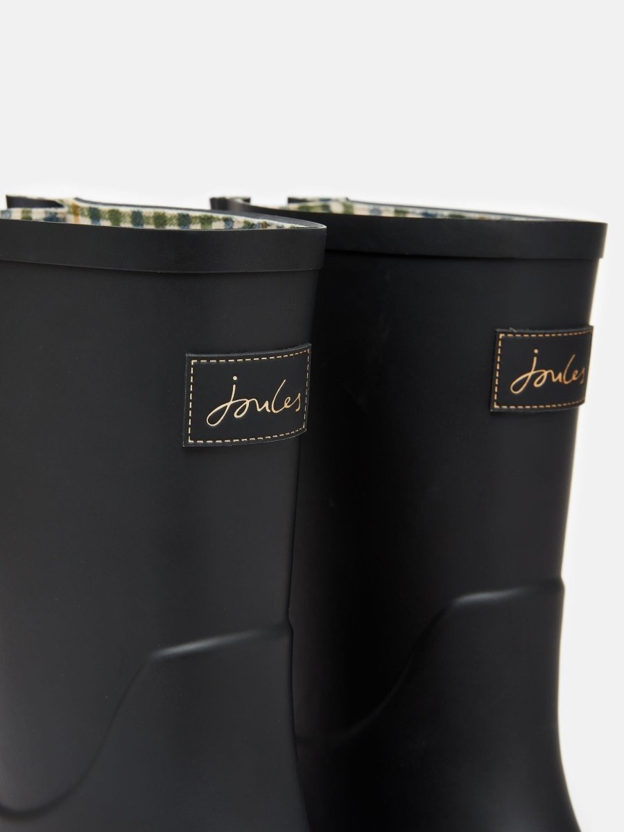 Wistow Black Mid Height Wellies - RUTHERFORD & Co