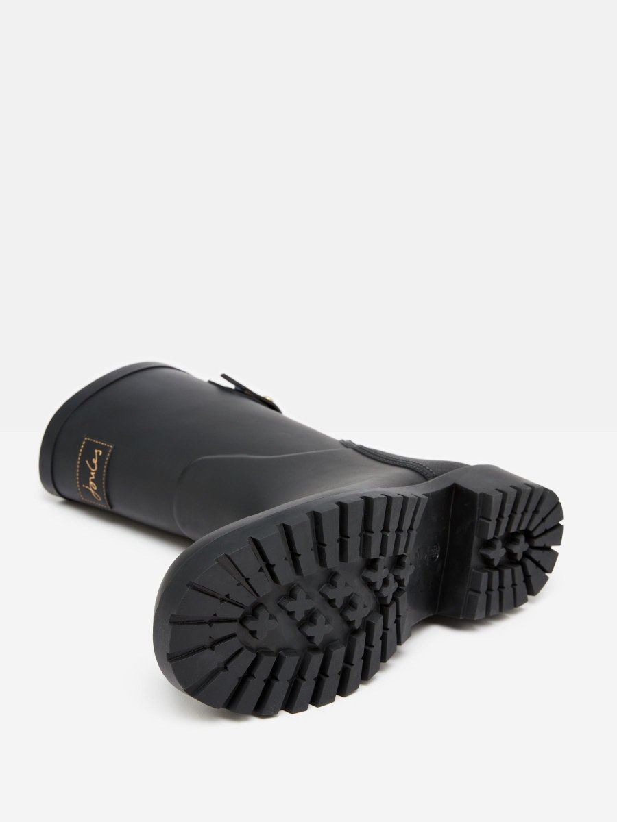 Wistow Black Mid Height Wellies - RUTHERFORD & Co