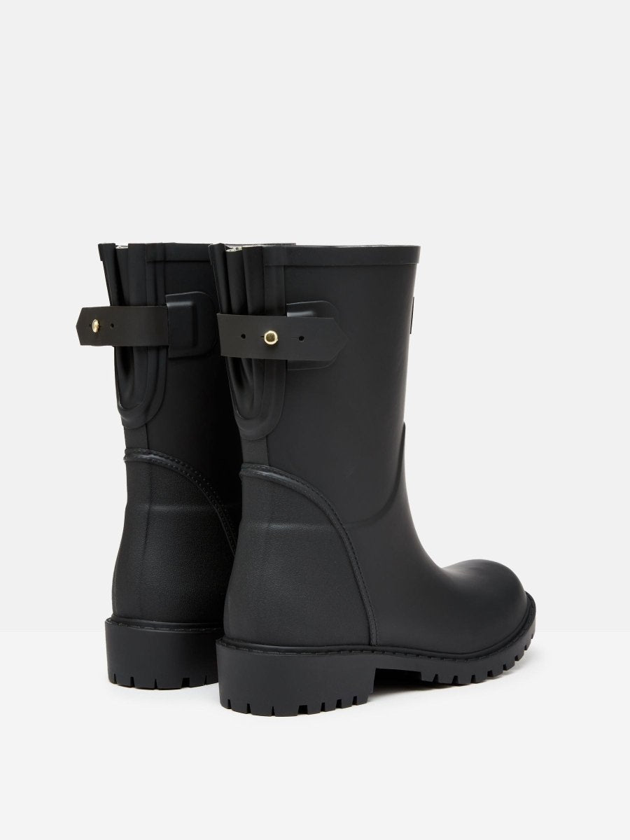 Wistow Black Mid Height Wellies - RUTHERFORD & Co