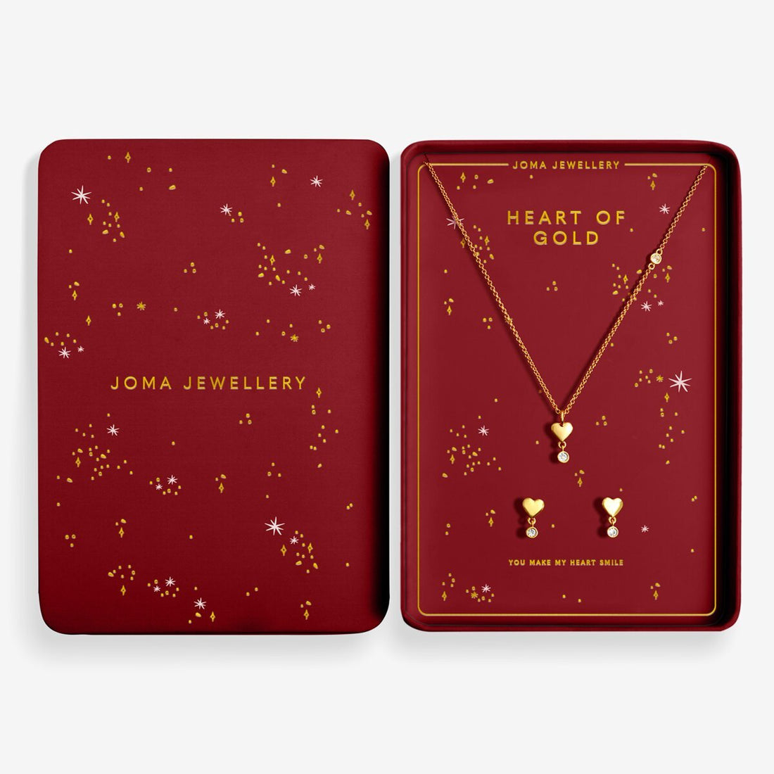 With Love 'Heart of Gold' Necklace and Earrings Set - RUTHERFORD & Co