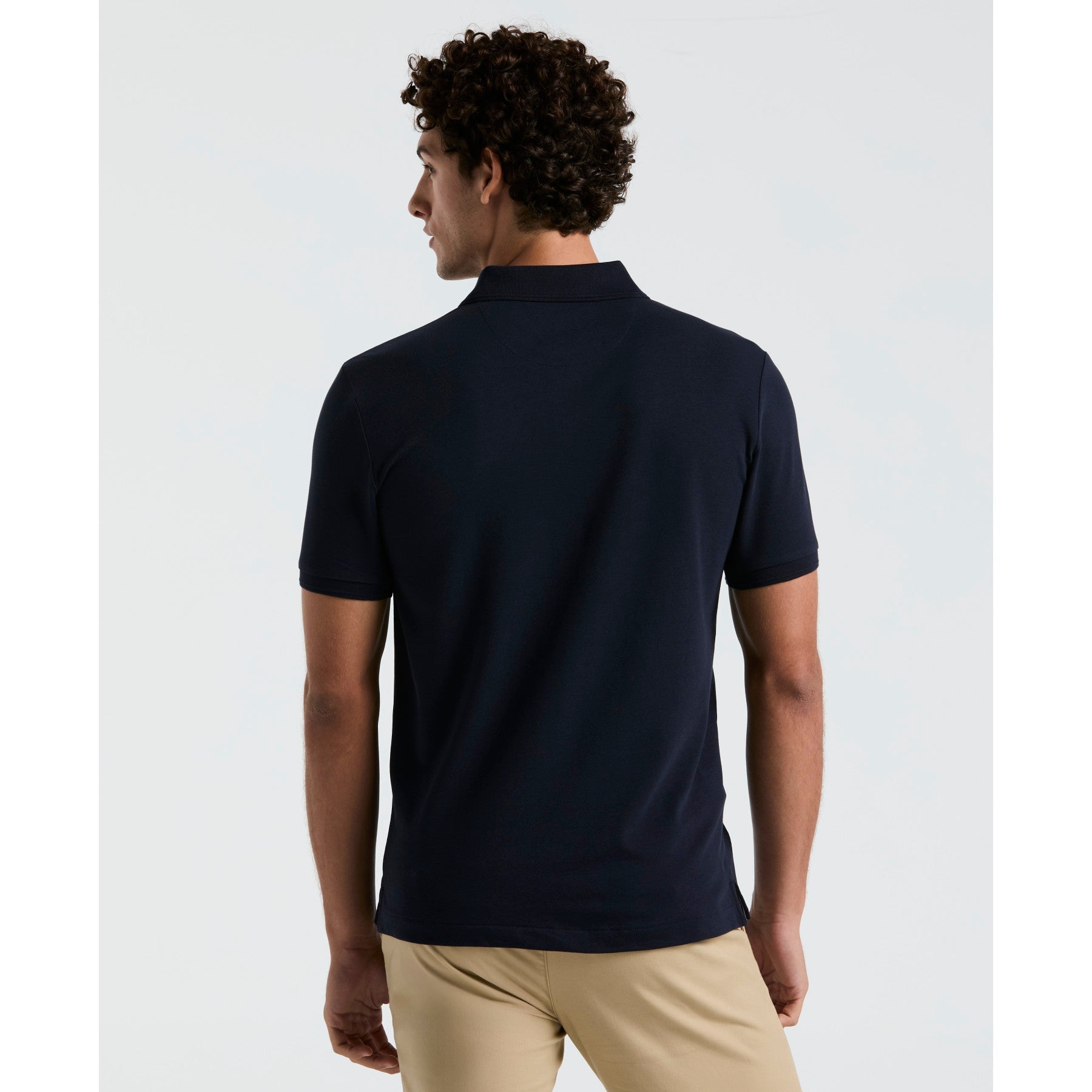 Daddy Pique Polo Shirt In Dark Sapphire