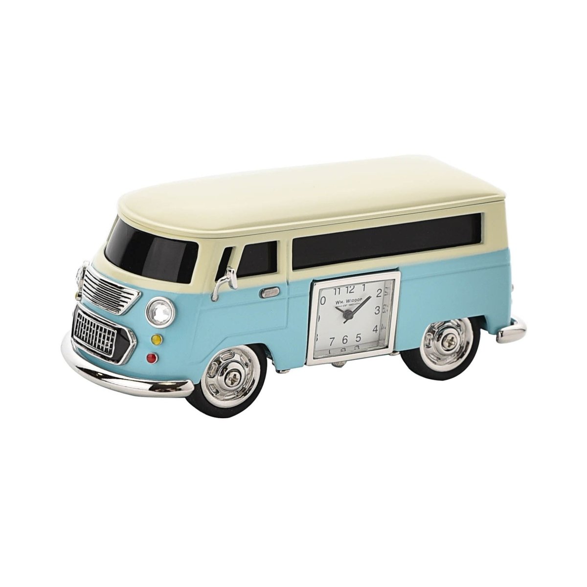 Wm.Widdop Miniature Clock Camper Van Blue - RUTHERFORD & Co
