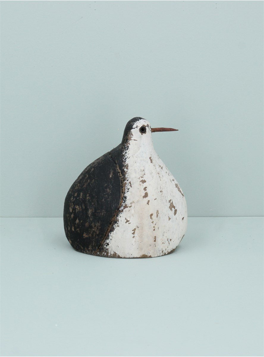 Wood Ornament - Medium Rustic Stout Bird - RUTHERFORD & Co