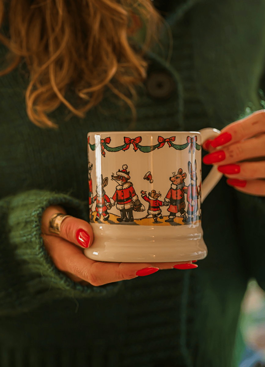 Woodland Santa 1/2 Pint Mug - RUTHERFORD & Co