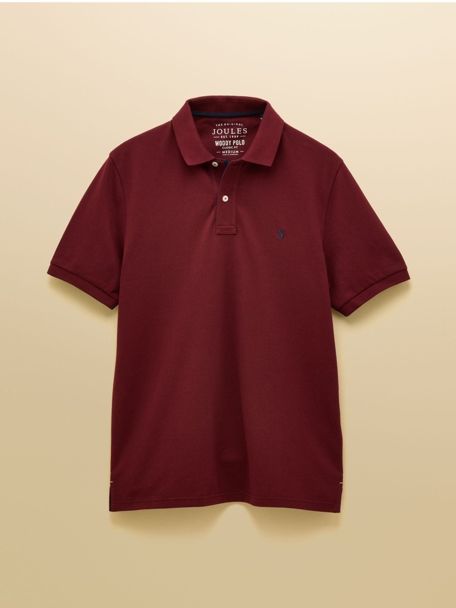 Woody Burgundy Cotton Pique Polo Shirt - RUTHERFORD & Co