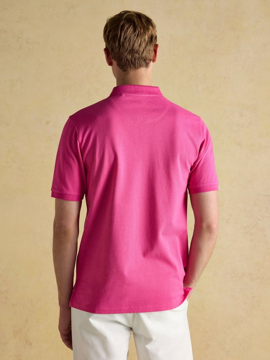 Woody Deep Pink Cotton Pique Polo Shirt - RUTHERFORD & Co