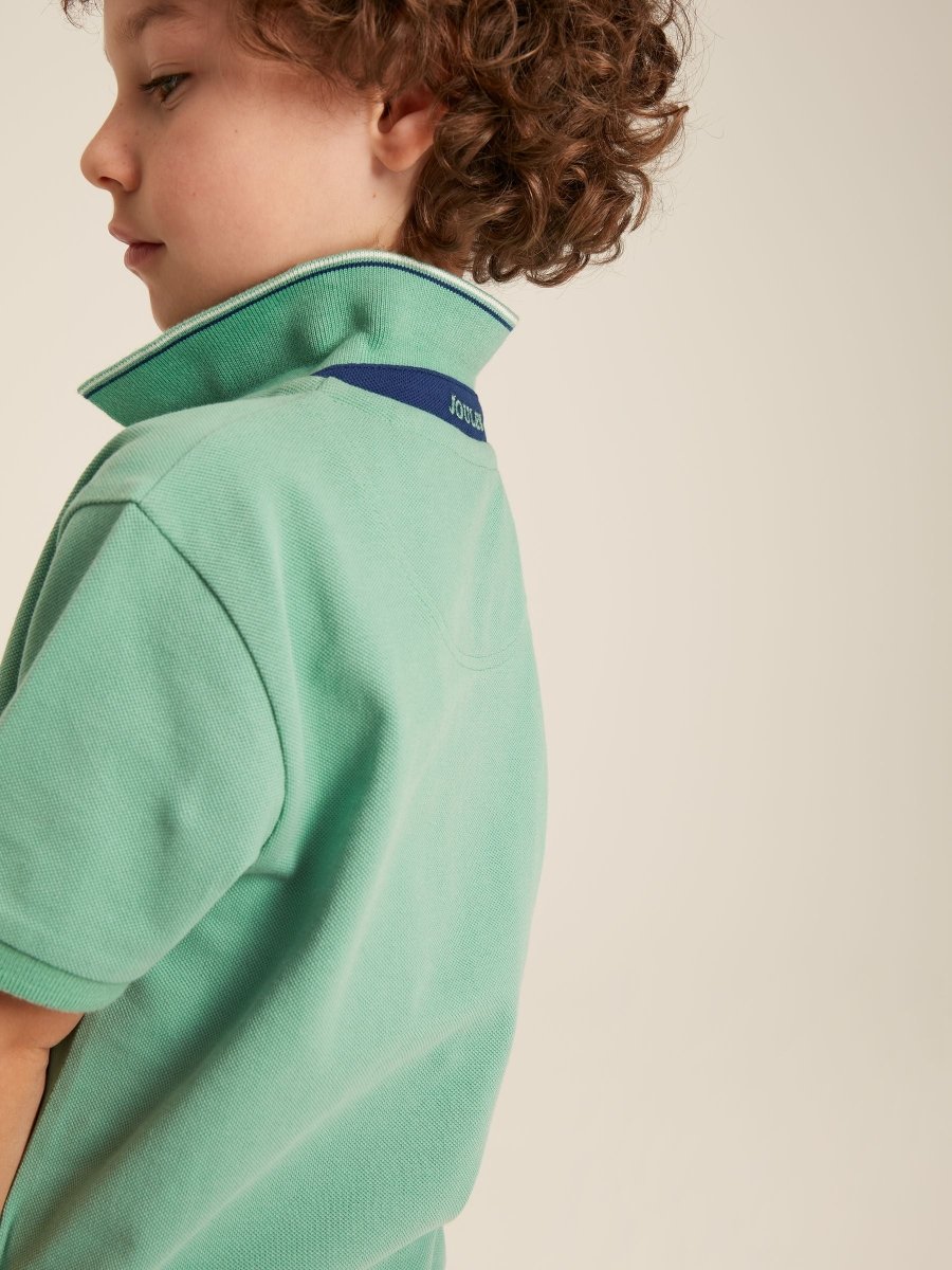 Woody Green Pique Cotton Polo Shirt - RUTHERFORD & Co