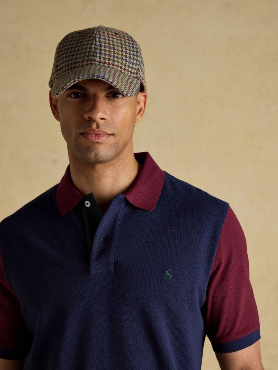 Woody Green/Navy Cotton Pique Polo Shirt - RUTHERFORD & Co