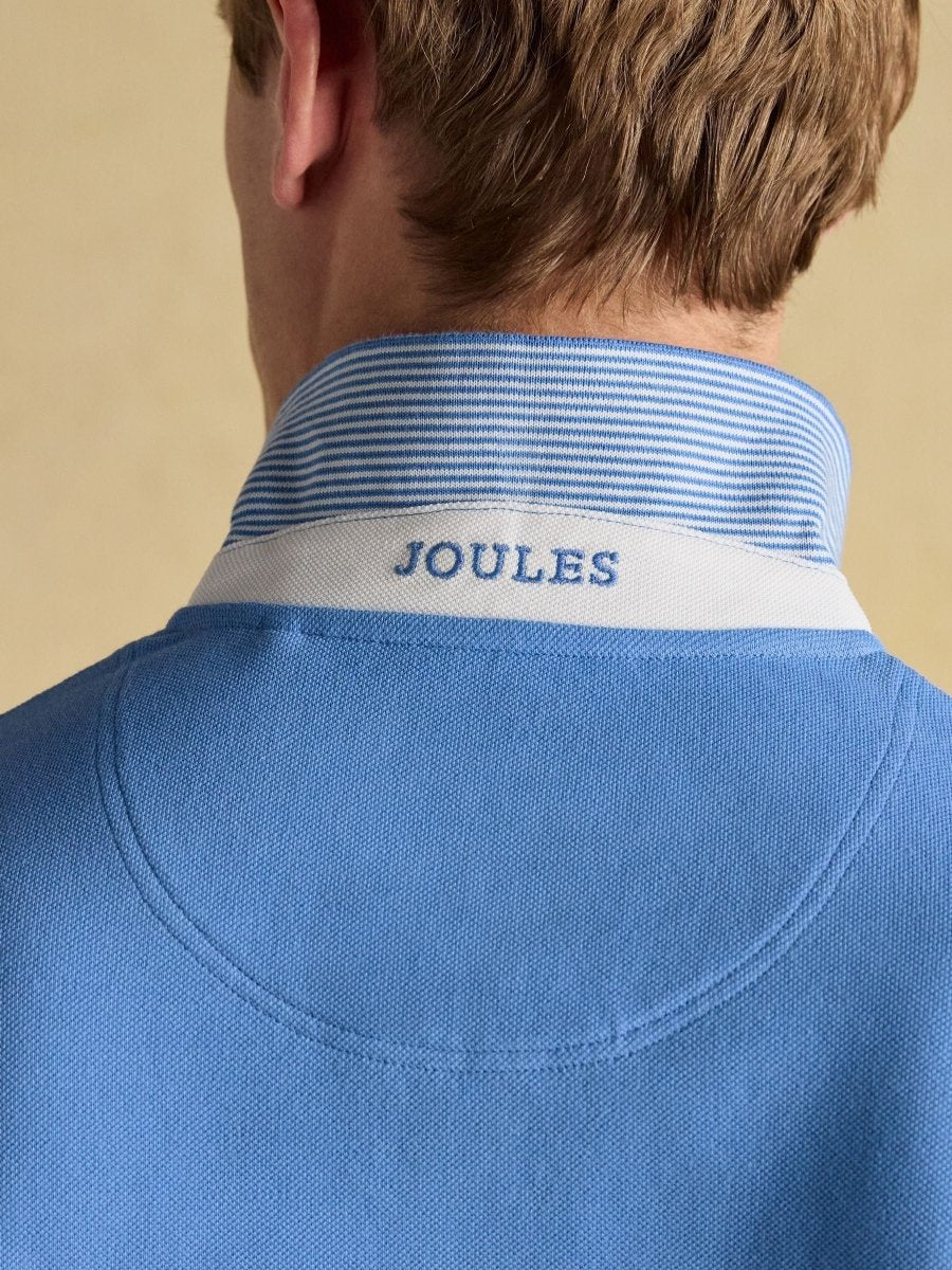 Woody Light Blue Cotton Pique Polo Shirt - RUTHERFORD & Co