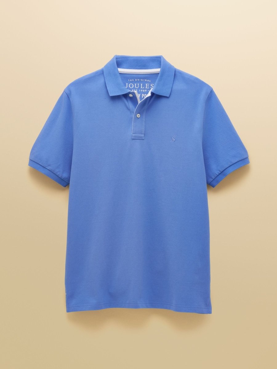 Woody Light Blue Cotton Pique Polo Shirt - RUTHERFORD & Co