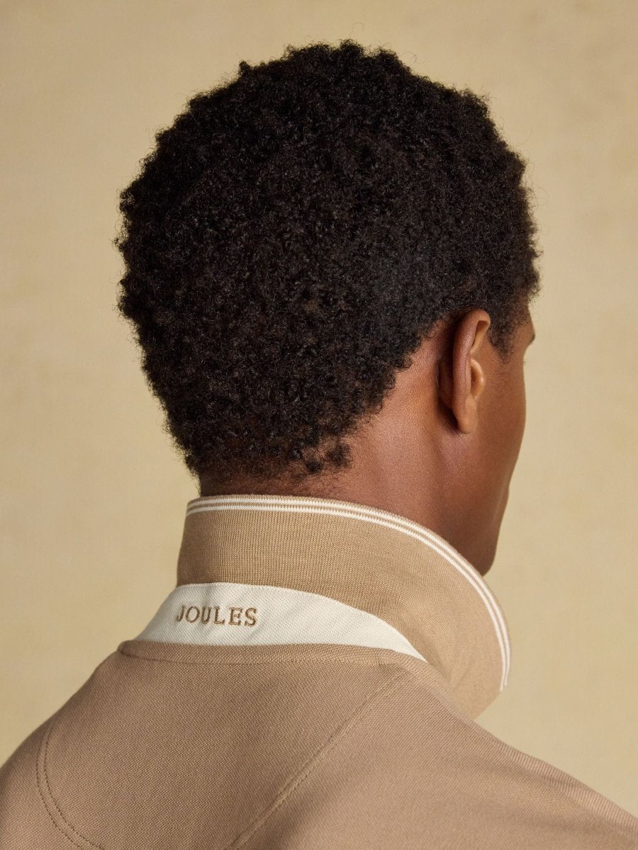 Woody Light Brown Cotton Pique Polo Shirt - RUTHERFORD & Co