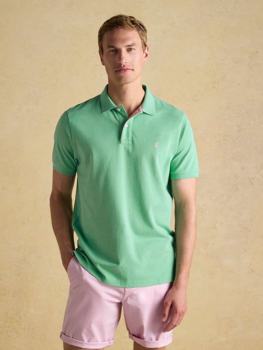 Woody Light Green Cotton Pique Polo Shirt - RUTHERFORD & Co