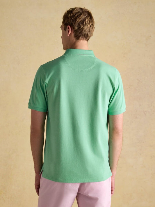 Woody Light Green Cotton Pique Polo Shirt - RUTHERFORD & Co