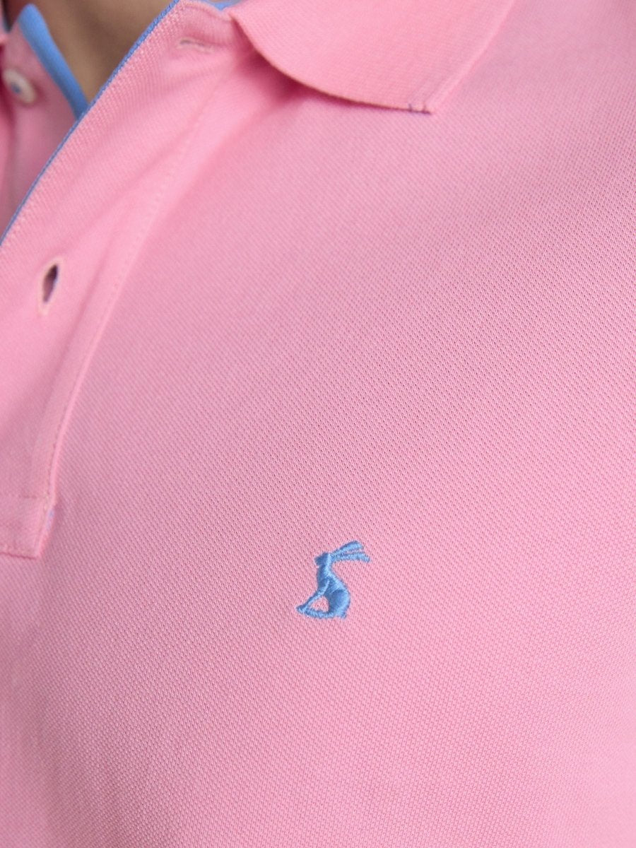 Woody Light Pink Cotton Pique Polo Shirt - RUTHERFORD & Co