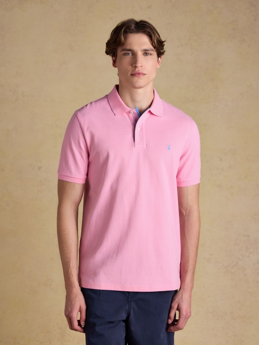 Woody Light Pink Cotton Pique Polo Shirt - RUTHERFORD & Co