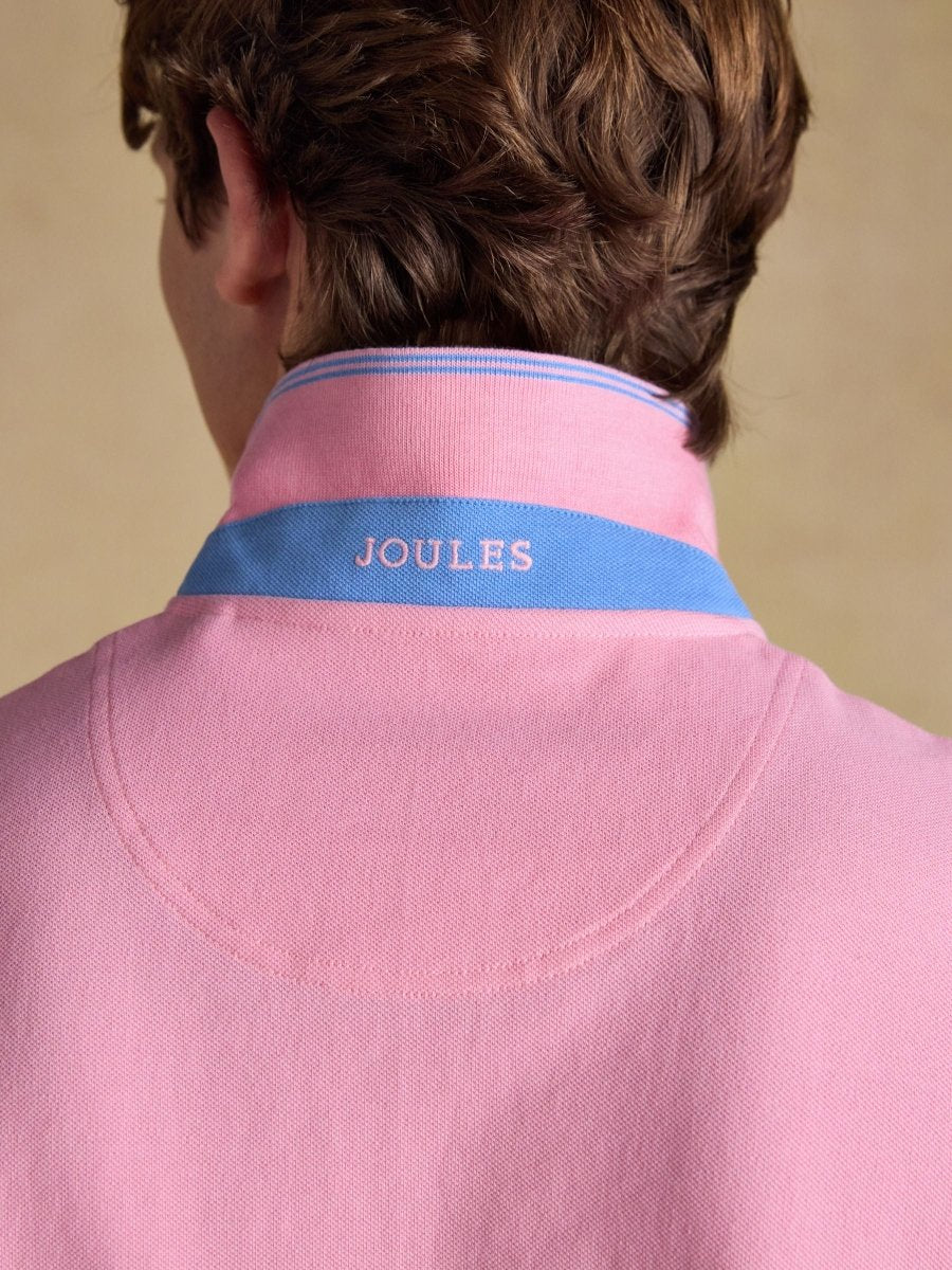 Woody Light Pink Cotton Pique Polo Shirt - RUTHERFORD & Co