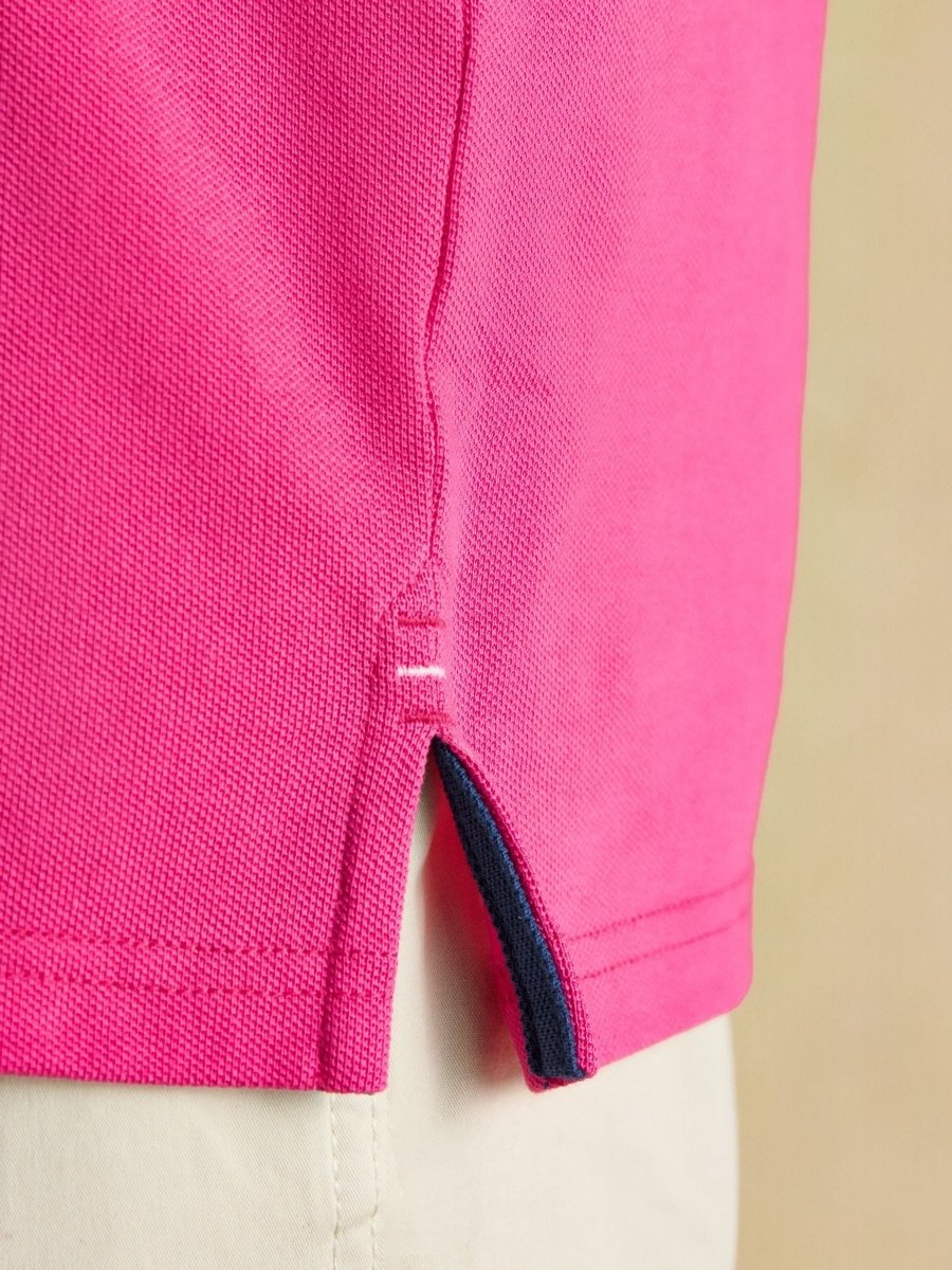 Woody Magenta Pink Cotton Pique Polo Shirt - RUTHERFORD & Co