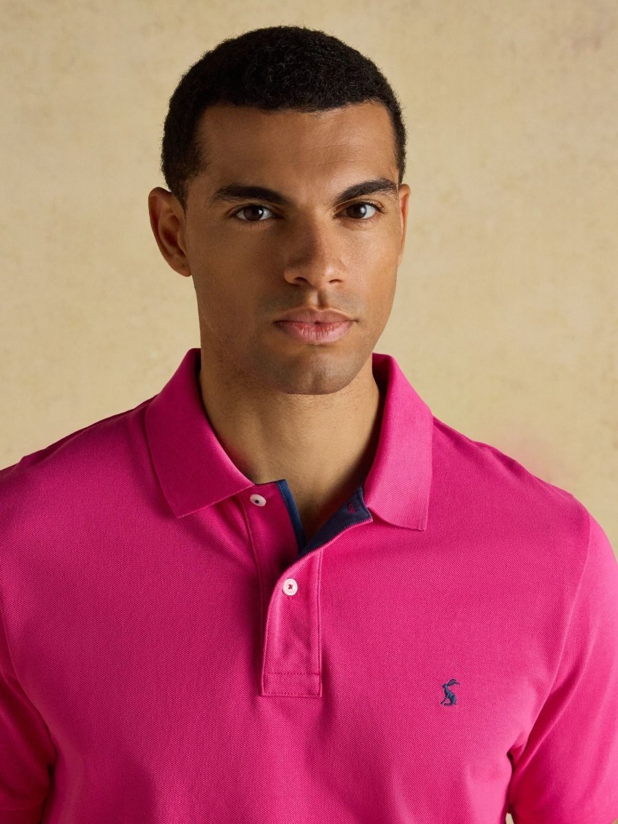 Woody Magenta Pink Cotton Pique Polo Shirt - RUTHERFORD & Co