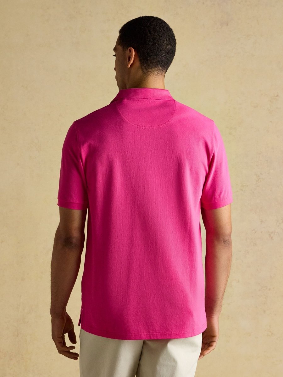 Woody Magenta Pink Cotton Pique Polo Shirt - RUTHERFORD & Co