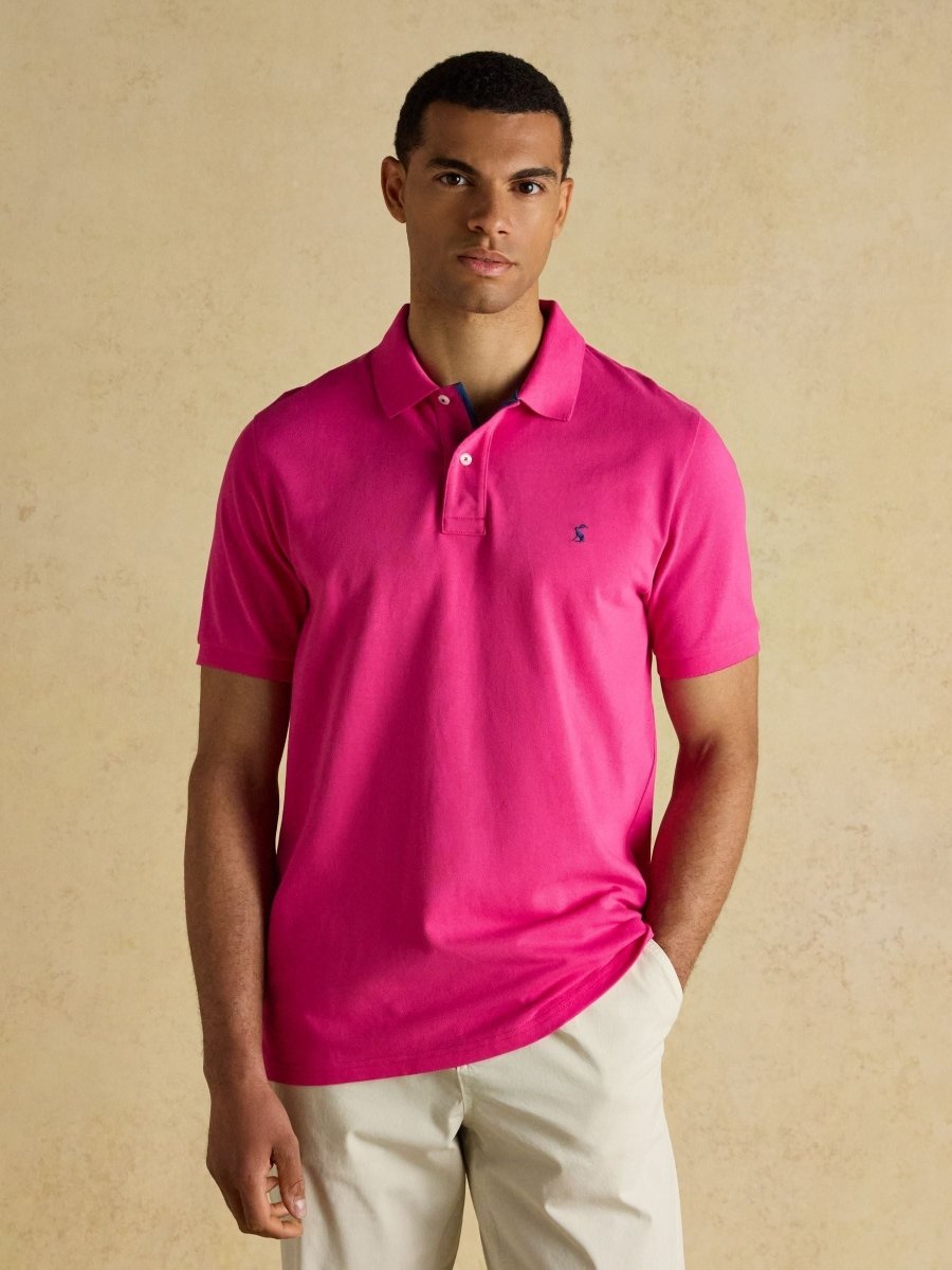 Woody Magenta Pink Cotton Pique Polo Shirt - RUTHERFORD & Co