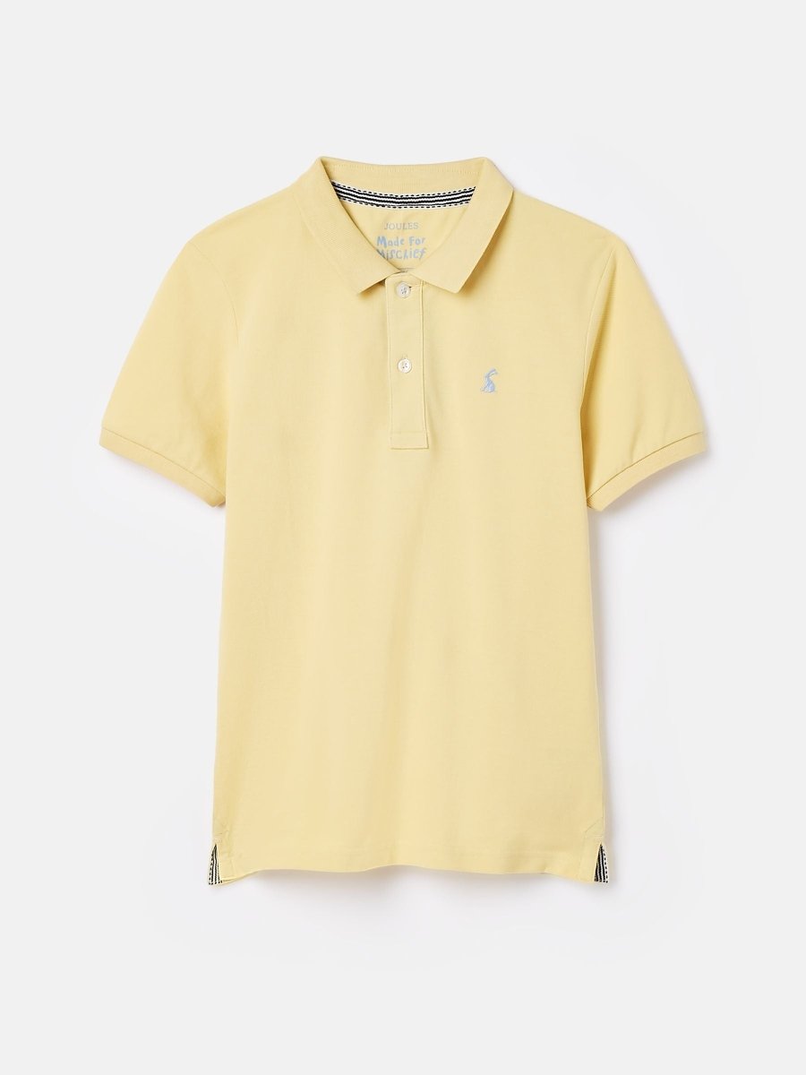 Woody Yellow Pique Cotton Polo Shirt - RUTHERFORD & Co