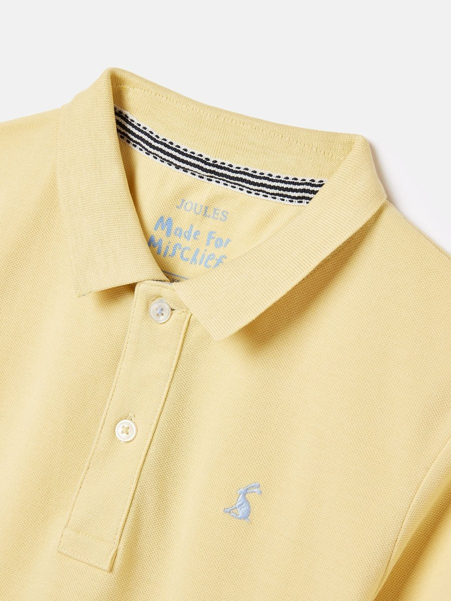 Woody Yellow Pique Cotton Polo Shirt - RUTHERFORD & Co