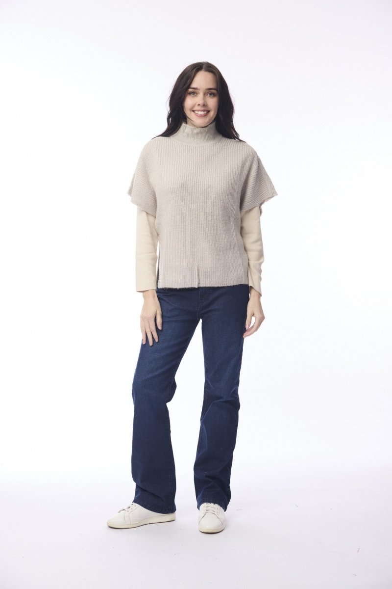 Wool Knit Jumper Boxy - Chalk - RUTHERFORD & Co
