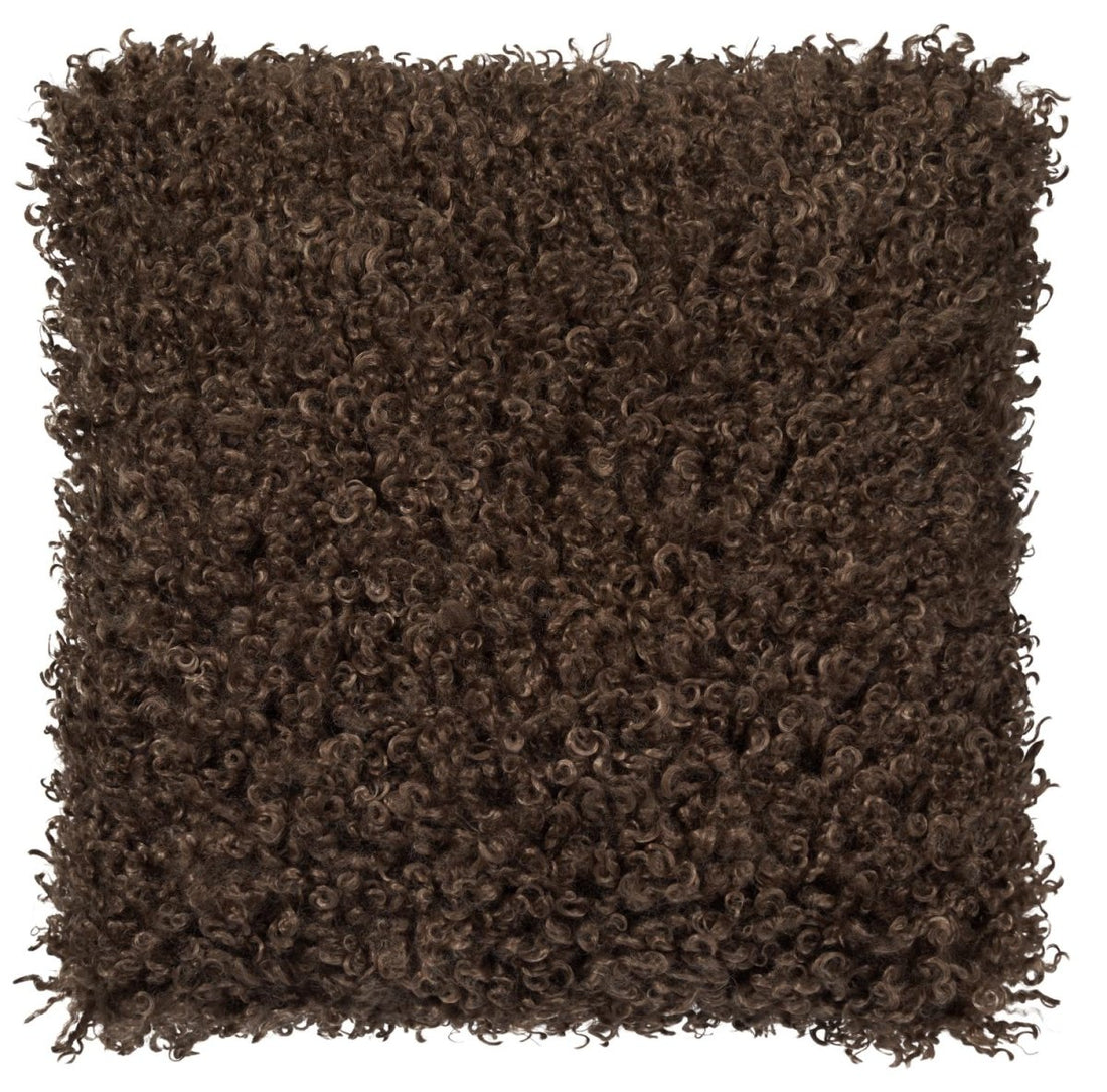 Wooly Cushion - Brown - RUTHERFORD & Co