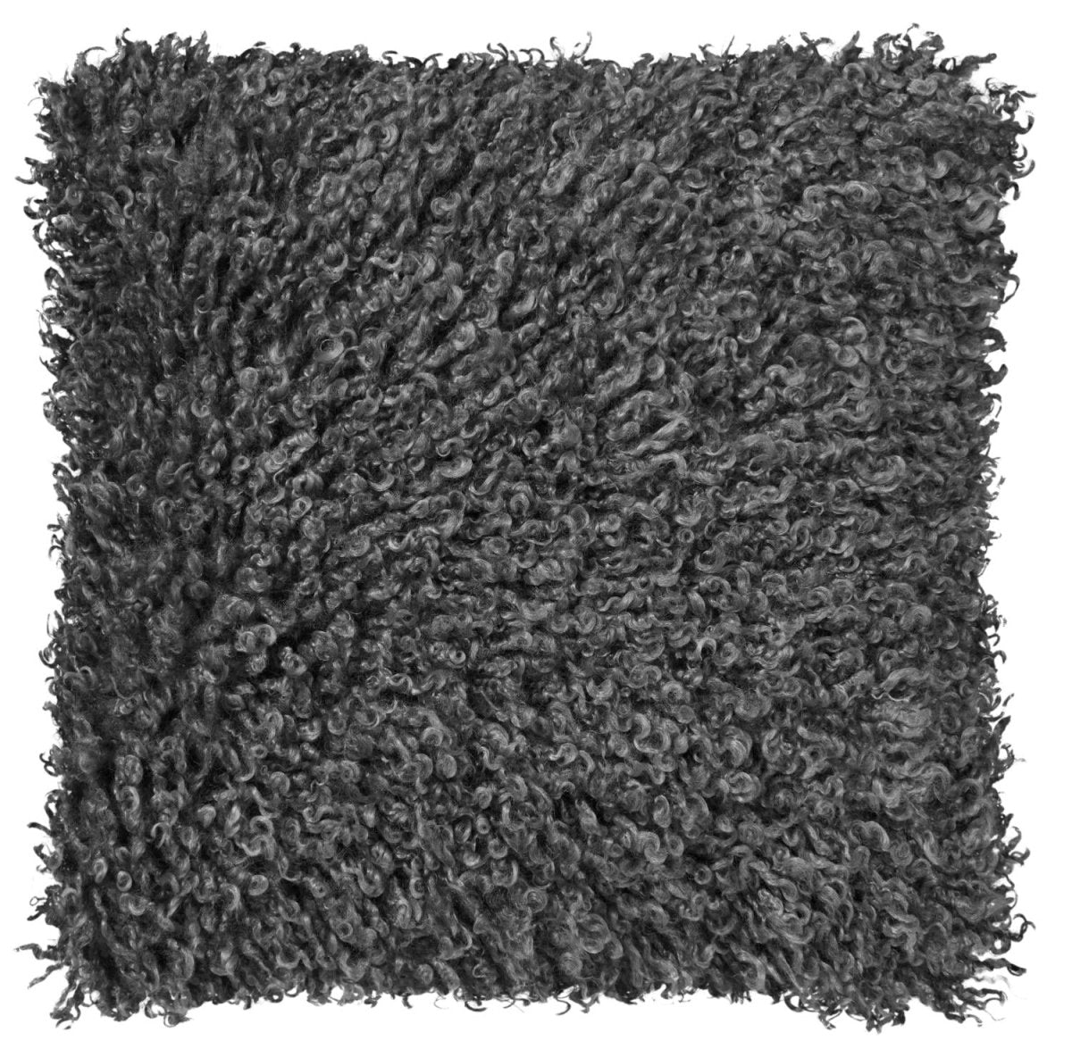 Wooly Cushion - Grey - RUTHERFORD & Co