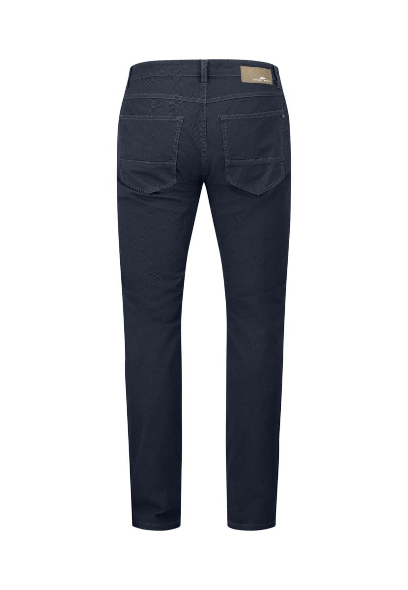 Woven 5 Pocket Micro Print Trousers - RUTHERFORD & Co