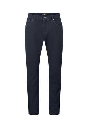 Woven 5 Pocket Micro Print Trousers - RUTHERFORD & Co