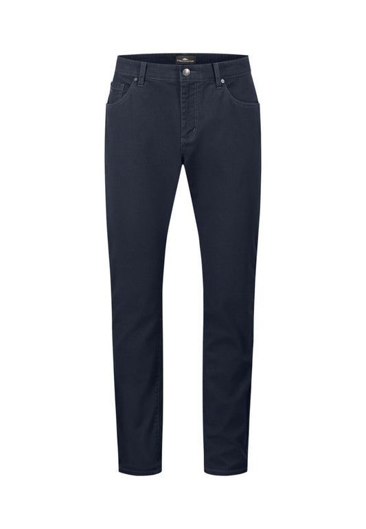 Woven 5 Pocket Micro Print Trousers - RUTHERFORD & Co